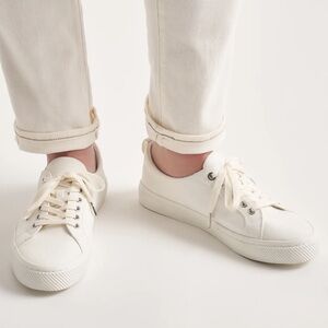 Quince Organic‎ Cotton Sneakers - Cream size 10M